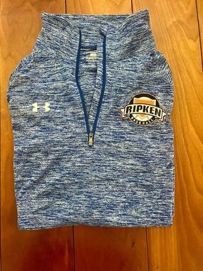 Women’s Performance Quarter-Zip Pullover with Ripken Baseball Patch—like new!